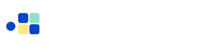 Lornven white modular wordmark with colorful tiles